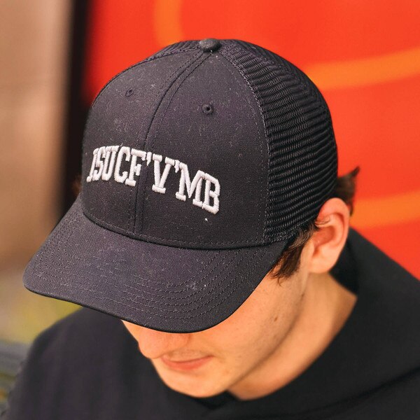 Legacy ISUCFVMB Black Tonal Trucker Hat front